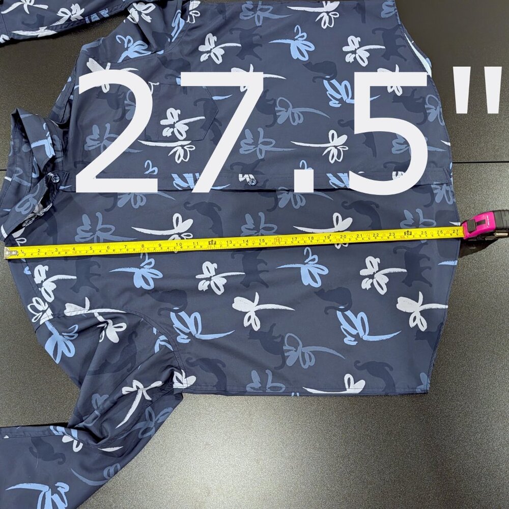 Like New CON.STRUCT Cat Floral Long Sleeve Everyday Shirt, size XL - Picture 10 of 12